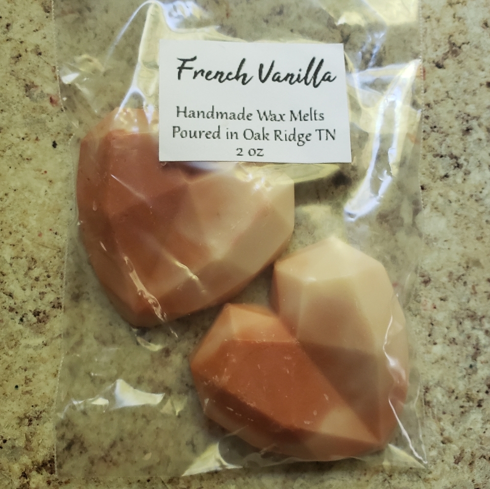French Vanilla Wax Melts 2 Geo Hearts
